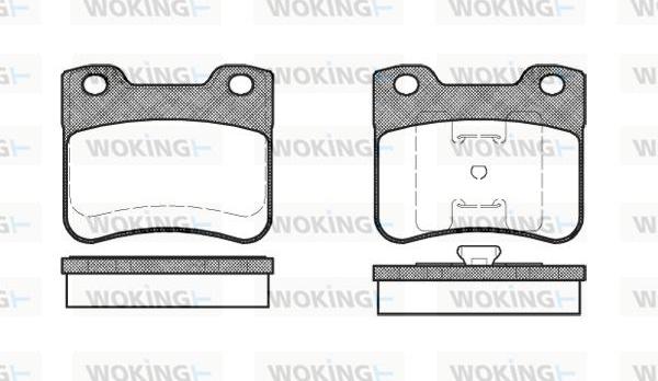 Woking P3473.10 - Kit pastiglie freno, Freno a disco autozon.pro