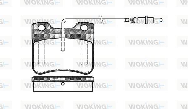 Woking P3473.24 - Kit pastiglie freno, Freno a disco autozon.pro