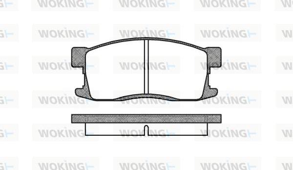 Woking P3553.00 - Kit pastiglie freno, Freno a disco autozon.pro