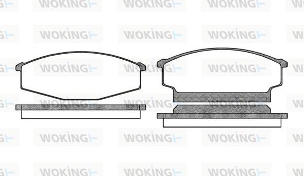 Woking P3563.00 - Kit pastiglie freno, Freno a disco autozon.pro