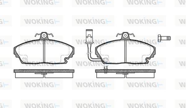 Woking P3503.01 - Kit pastiglie freno, Freno a disco autozon.pro