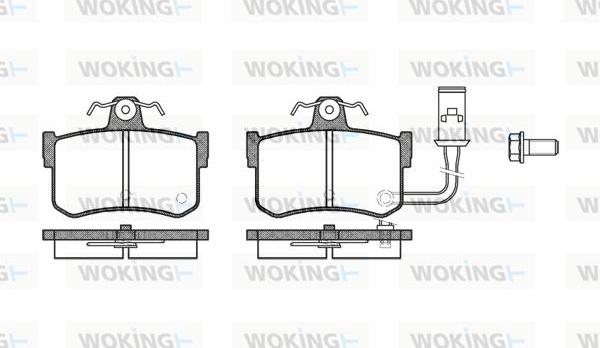 Woking P3513.01 - Kit pastiglie freno, Freno a disco autozon.pro