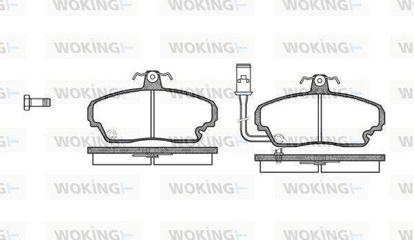 Woking P3523.01 - Kit pastiglie freno, Freno a disco autozon.pro