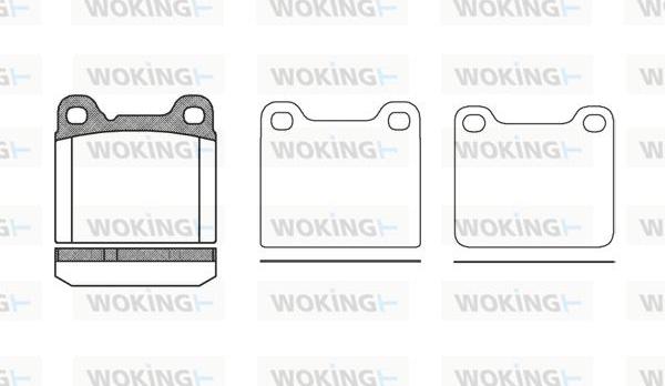 Woking P3573.20 - Kit pastiglie freno, Freno a disco autozon.pro