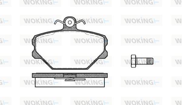 Woking P3643.00 - Kit pastiglie freno, Freno a disco autozon.pro