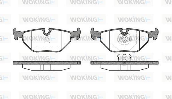 Woking P3653.00 - Kit pastiglie freno, Freno a disco autozon.pro