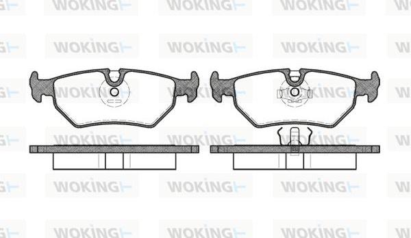 Woking P3653.10 - Kit pastiglie freno, Freno a disco autozon.pro