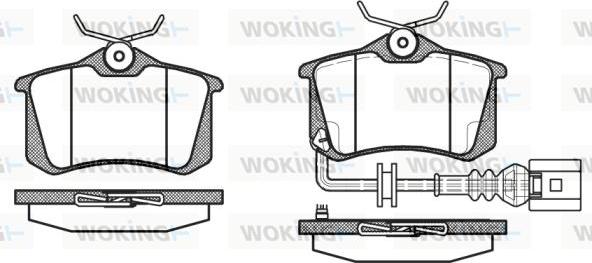 Woking P3633.41 - Kit pastiglie freno, Freno a disco autozon.pro