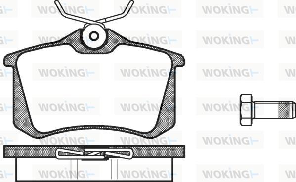 Woking P3633.00 - Kit pastiglie freno, Freno a disco autozon.pro