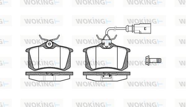 Woking P3633.02 - Kit pastiglie freno, Freno a disco autozon.pro