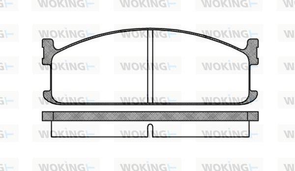 Woking P3043.00 - Kit pastiglie freno, Freno a disco autozon.pro