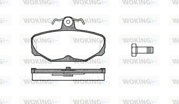 Woking P3053.00 - Kit pastiglie freno, Freno a disco autozon.pro