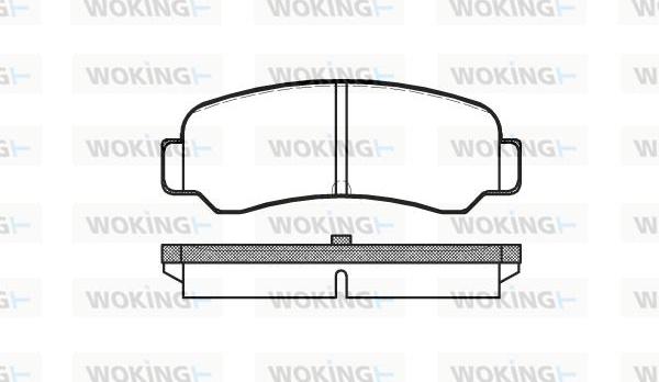 Woking P3003.00 - Kit pastiglie freno, Freno a disco autozon.pro