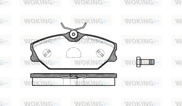 Woking P3083.00 - Kit pastiglie freno, Freno a disco autozon.pro