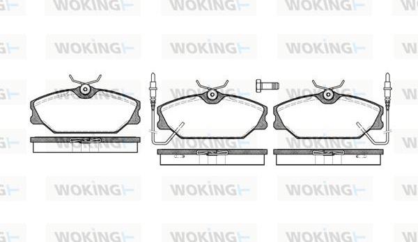 Woking P3083.02 - Kit pastiglie freno, Freno a disco autozon.pro