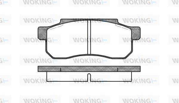 Woking P3033.00 - Kit pastiglie freno, Freno a disco autozon.pro