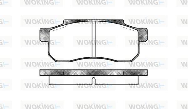 Woking P3033.10 - Kit pastiglie freno, Freno a disco autozon.pro