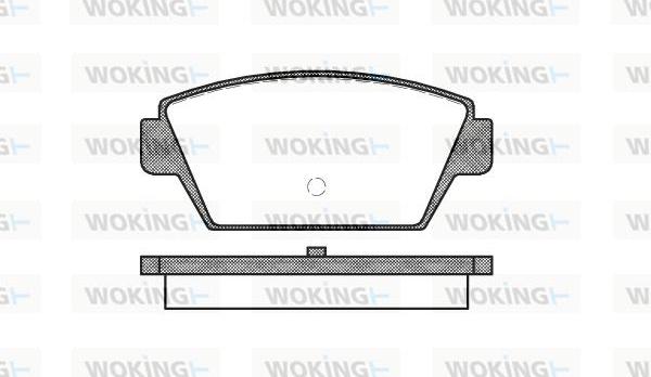 Woking P3153.00 - Kit pastiglie freno, Freno a disco autozon.pro