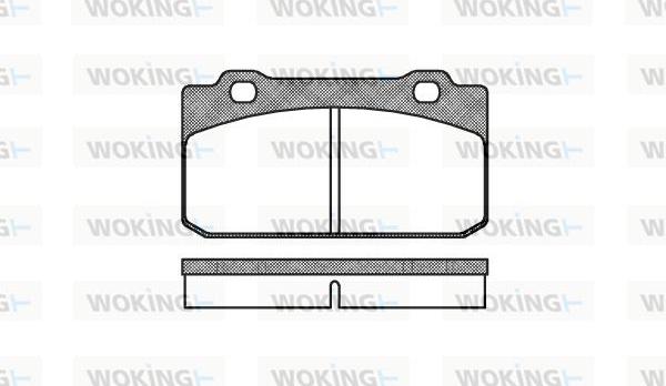 Woking P3103.00 - Kit pastiglie freno, Freno a disco autozon.pro