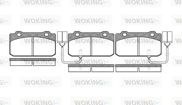 Woking P3103.02 - Kit pastiglie freno, Freno a disco autozon.pro