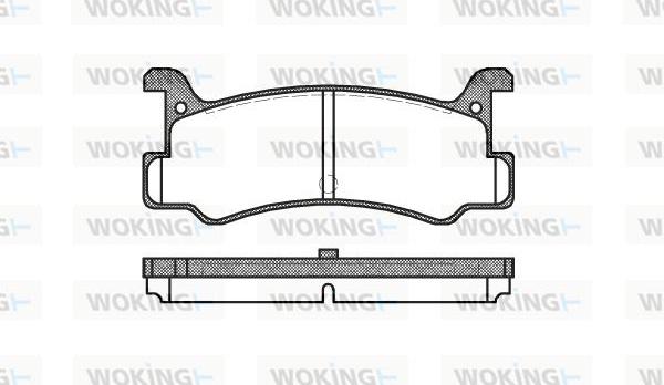 Woking P3133.00 - Kit pastiglie freno, Freno a disco autozon.pro