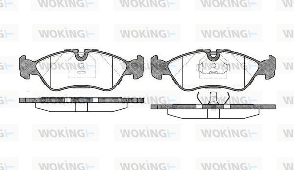 Woking P3863.20 - Kit pastiglie freno, Freno a disco autozon.pro