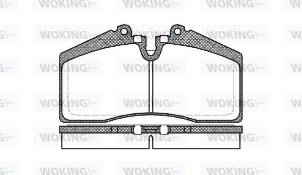 Woking P3883.00 - Kit pastiglie freno, Freno a disco autozon.pro