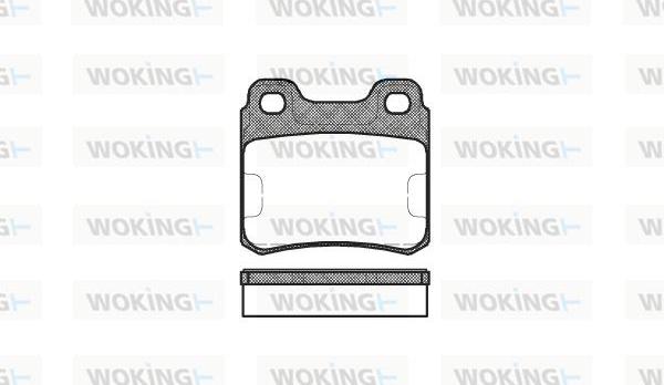 Woking P3823.00 - Kit pastiglie freno, Freno a disco autozon.pro