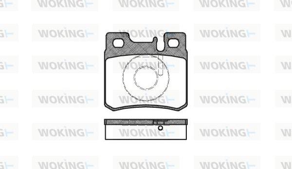 Woking P3823.20 - Kit pastiglie freno, Freno a disco autozon.pro