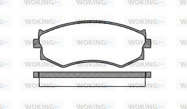 Woking P3873.00 - Kit pastiglie freno, Freno a disco autozon.pro