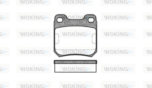 Woking P3393.40 - Kit pastiglie freno, Freno a disco autozon.pro