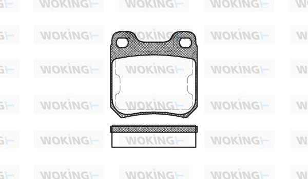 Woking P3393.50 - Kit pastiglie freno, Freno a disco autozon.pro