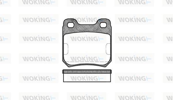 Woking P3393.10 - Kit pastiglie freno, Freno a disco autozon.pro