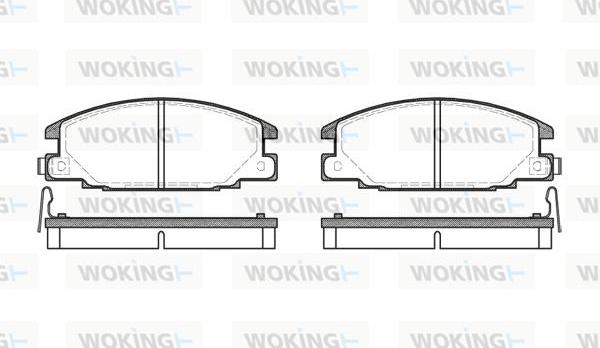 Woking P3383.04 - Kit pastiglie freno, Freno a disco autozon.pro