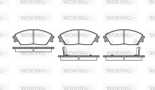 Woking P3293.02 - Kit pastiglie freno, Freno a disco autozon.pro