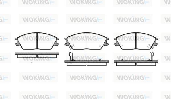 Woking P3243.02 - Kit pastiglie freno, Freno a disco autozon.pro