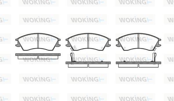 Woking P3243.12 - Kit pastiglie freno, Freno a disco autozon.pro