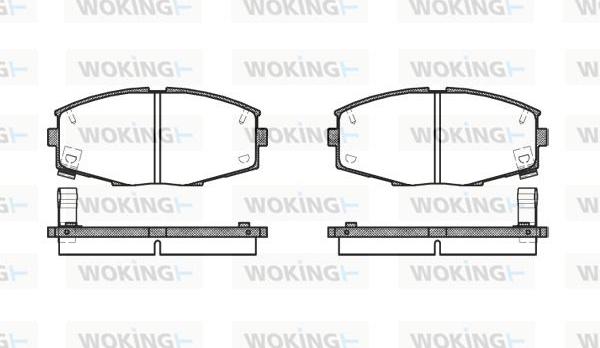 Woking P3253.04 - Kit pastiglie freno, Freno a disco autozon.pro