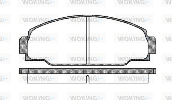 Woking P3743.00 - Kit pastiglie freno, Freno a disco autozon.pro