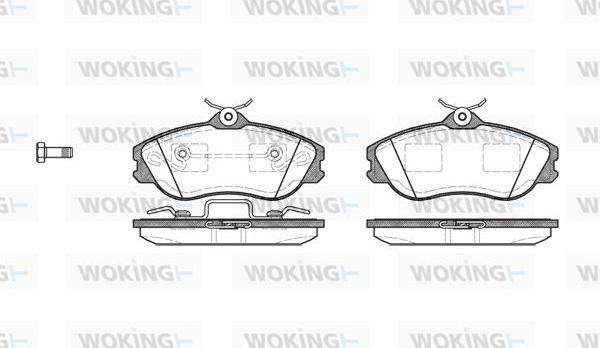 Woking P3763.20 - Kit pastiglie freno, Freno a disco autozon.pro