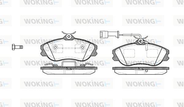 Woking P3763.22 - Kit pastiglie freno, Freno a disco autozon.pro