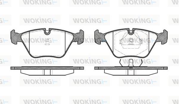 Woking P3703.40 - Kit pastiglie freno, Freno a disco autozon.pro