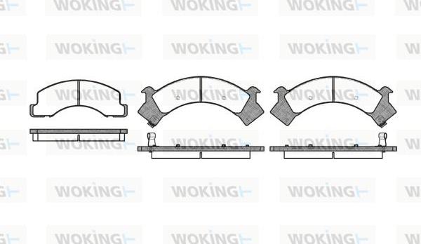 Woking P2943.00 - Kit pastiglie freno, Freno a disco autozon.pro