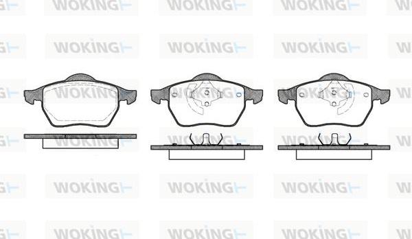 Woking P2903.40 - Kit pastiglie freno, Freno a disco autozon.pro