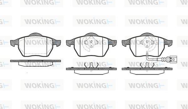 Woking P2903.41 - Kit pastiglie freno, Freno a disco autozon.pro