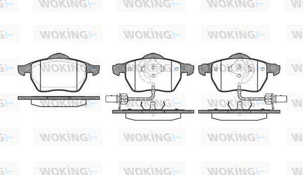 Woking P2903.52 - Kit pastiglie freno, Freno a disco autozon.pro