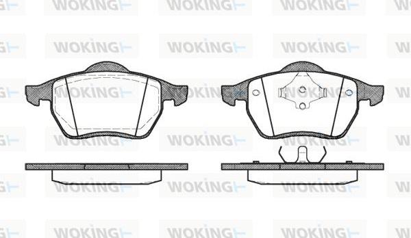 Woking P2903.00 - Kit pastiglie freno, Freno a disco autozon.pro