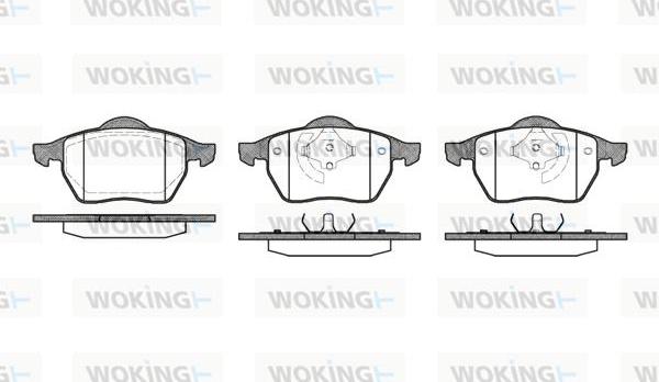 Woking P2903.01 - Kit pastiglie freno, Freno a disco autozon.pro