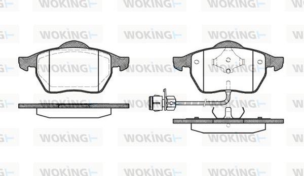 Woking P2903.02 - Kit pastiglie freno, Freno a disco autozon.pro