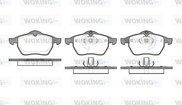 Woking P2903.10 - Kit pastiglie freno, Freno a disco autozon.pro